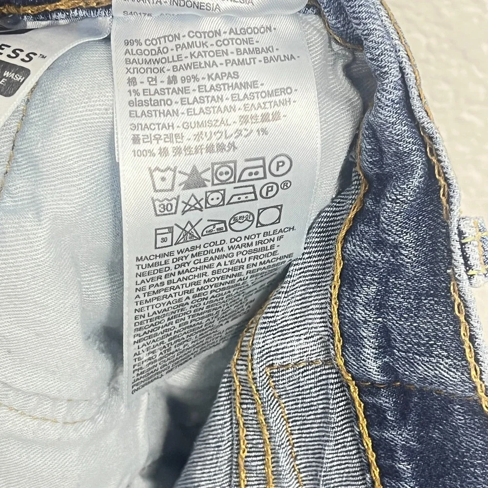 Levi's 559 Straight Leg Jeans Mens 32x34 Blue Denim Cotton Streetwear Distressed